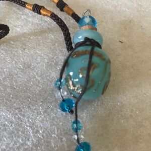Elegant Blue Asian bottle Necklace